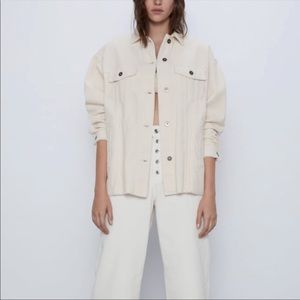Zara corduroy shirt jacket